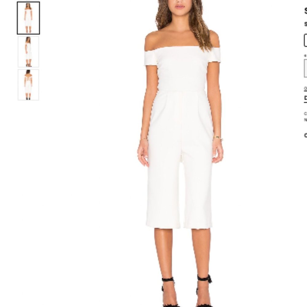 Revolve-White,  Lucca Couture Jumpsuit